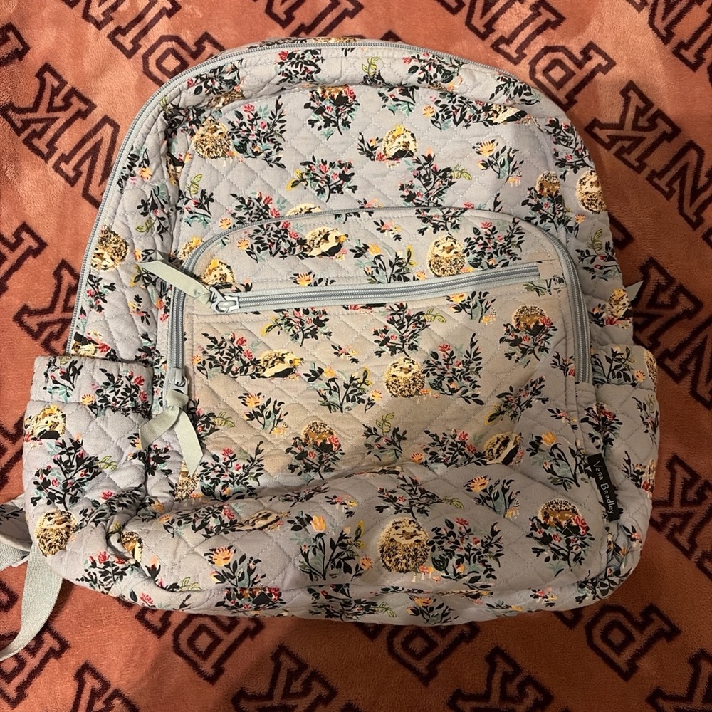 Floral Quilted Backpack